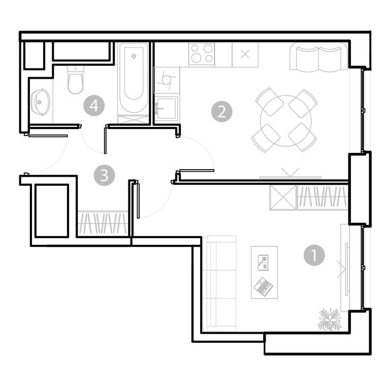 1-BD Apartment Sale, 38.15 sq. m. at EvoPark Sokolniki, Poteshnaya Street, Moscow, Russia #1 1-BD Apartment Sale, 38.15 sq. m. at EvoPark Sokolniki, Poteshnaya Street, Moscow, Russia #1