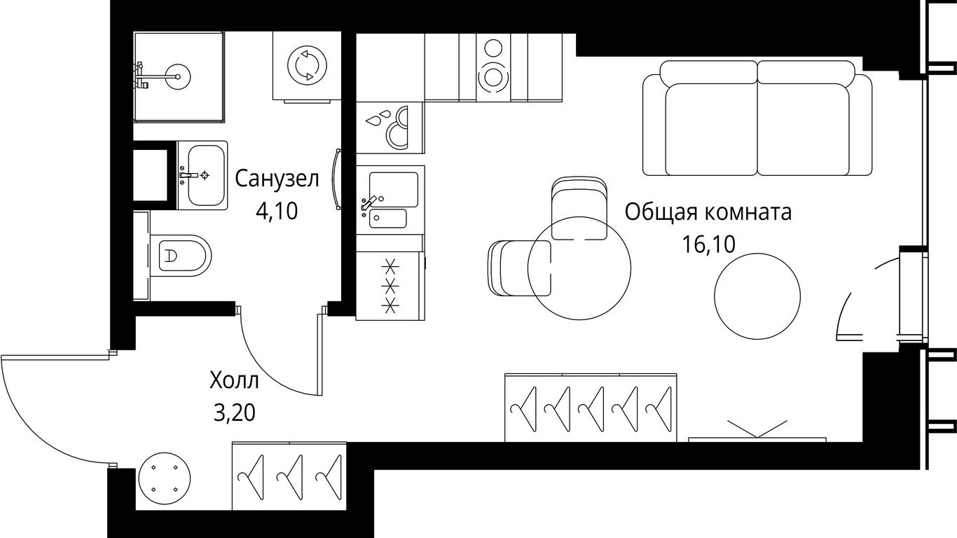 Apartment Sale, 23.4 sq. m. at VEER, Vereyskaya Street, Moscow, Russia #1 Apartment Sale, 23.4 sq. m. at VEER, Vereyskaya Street, Moscow, Russia #1
