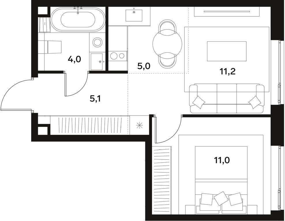 Apartment Sale, 36.3 sq. m. at Alia, Lyotnaya Street, 95Бк2, Moscow, Russia #1 Apartment Sale, 36.3 sq. m. at Alia, Lyotnaya Street, 95Бк2, Moscow, Russia #1