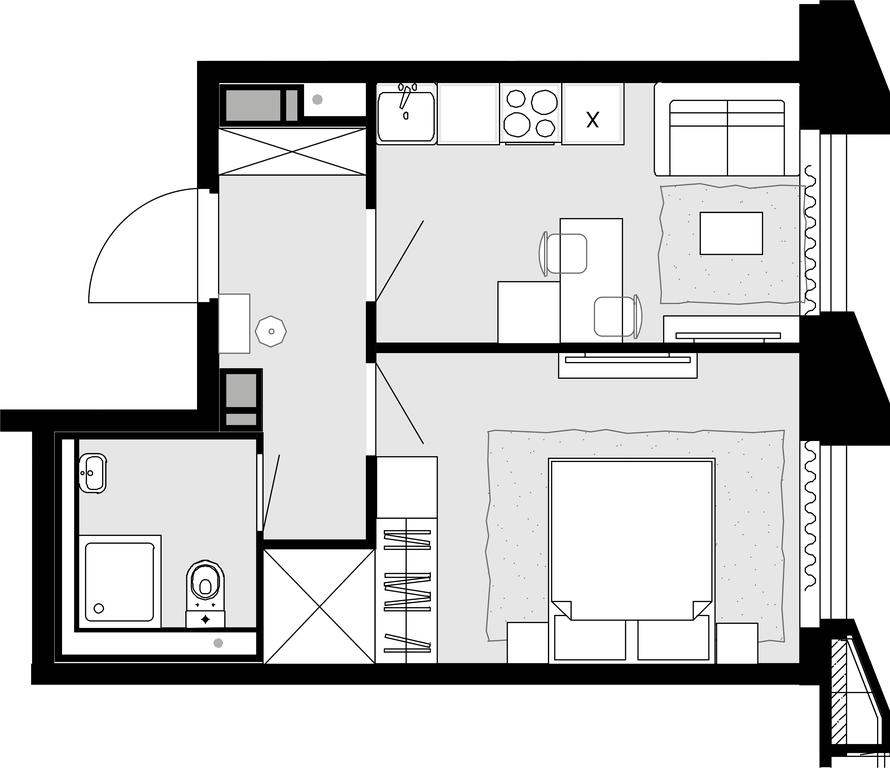 1-BD Apartment Sale, 33.6 sq. m. at Novaya Zvezda, Bachurinskaya ulitsa, 11, Settlement of Kommunarka, Moscow, Russia #1