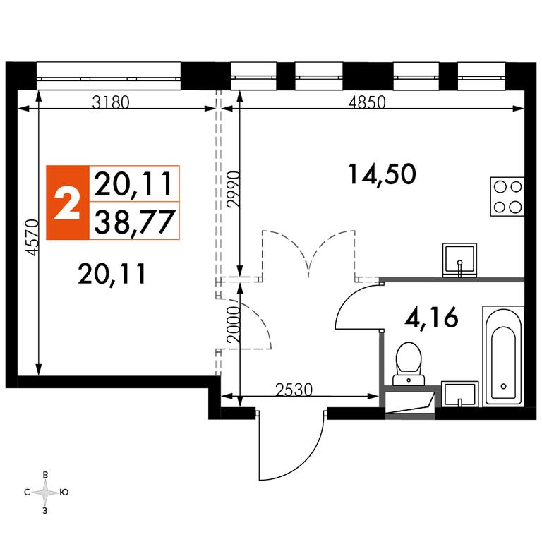 2-BD Apartment Sale, 38.77 sq. m. at Dvizhenie. Govorovo, Центральная улица, 47, деревня Говорово, поселение Московский, Москва, Россия #1 2-BD Apartment Sale, 38.77 sq. m. at Dvizhenie. Govorovo, Центральная улица, 47, деревня Говорово, поселение Московский, Москва, Россия #1