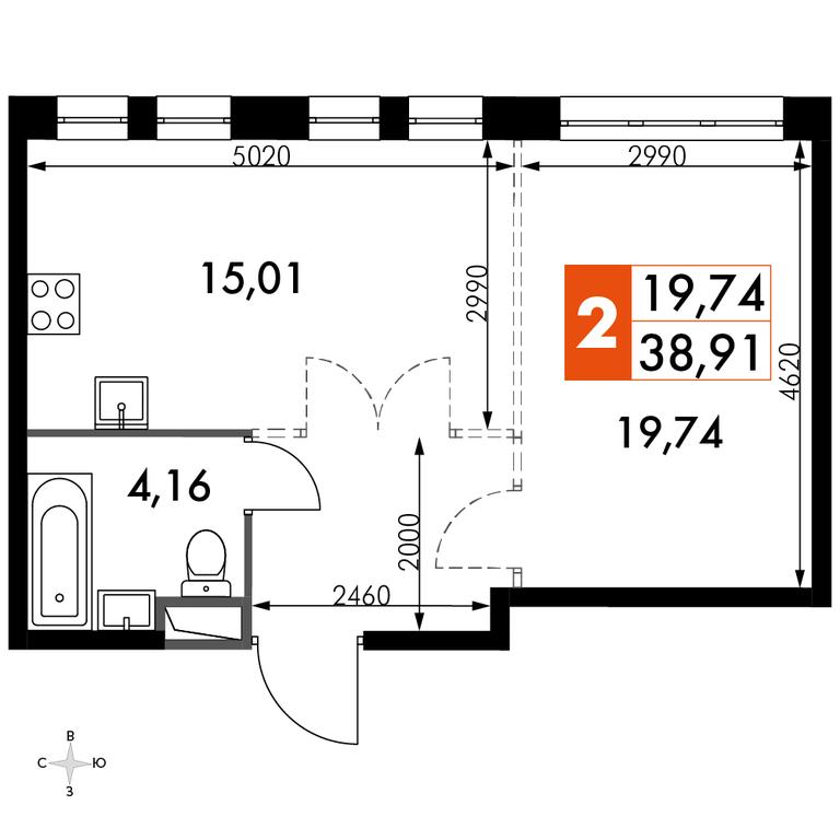 2-BD Apartment Sale, 38.91 sq. m. at Dvizhenie. Govorovo, Центральная улица, 47, деревня Говорово, поселение Московский, Москва, Россия #1 2-BD Apartment Sale, 38.91 sq. m. at Dvizhenie. Govorovo, Центральная улица, 47, деревня Говорово, поселение Московский, Москва, Россия #1