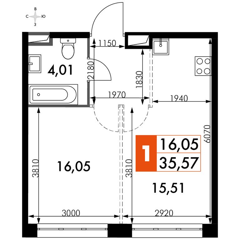 1-BD Apartment Sale, 35.57 sq. m. at Dvizhenie. Govorovo, Центральная улица, 47, деревня Говорово, поселение Московский, Москва, Россия #1 1-BD Apartment Sale, 35.57 sq. m. at Dvizhenie. Govorovo, Центральная улица, 47, деревня Говорово, поселение Московский, Москва, Россия #1