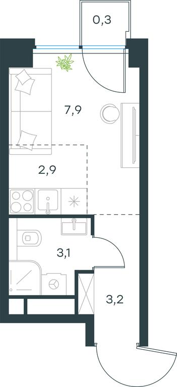 Apartment Sale, 17.4 sq. m. at Level Zvenigorodskaya, 3rd Silikatny Drive, 6к1, Moscow, Russia #1 Apartment Sale, 17.4 sq. m. at Level Zvenigorodskaya, 3rd Silikatny Drive, 6к1, Moscow, Russia #1