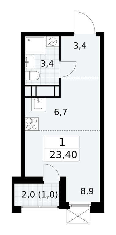 Apartment Sale, 23.4 sq. m. at Skandinaviya, Skandinaviya Residential Complex, Sosenskoye Settlement, Moscow, Russia #1 Apartment Sale, 23.4 sq. m. at Skandinaviya, Skandinaviya Residential Complex, Sosenskoye Settlement, Moscow, Russia #1