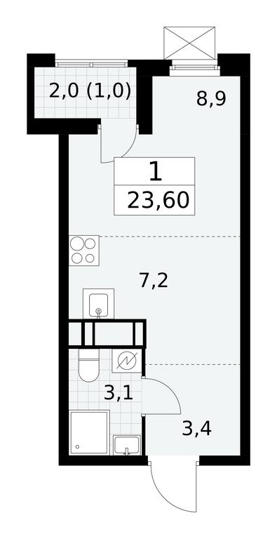 Apartment Sale, 23.6 sq. m. at Skandinaviya, Skandinaviya Residential Complex, Sosenskoye Settlement, Moscow, Russia #1 Apartment Sale, 23.6 sq. m. at Skandinaviya, Skandinaviya Residential Complex, Sosenskoye Settlement, Moscow, Russia #1