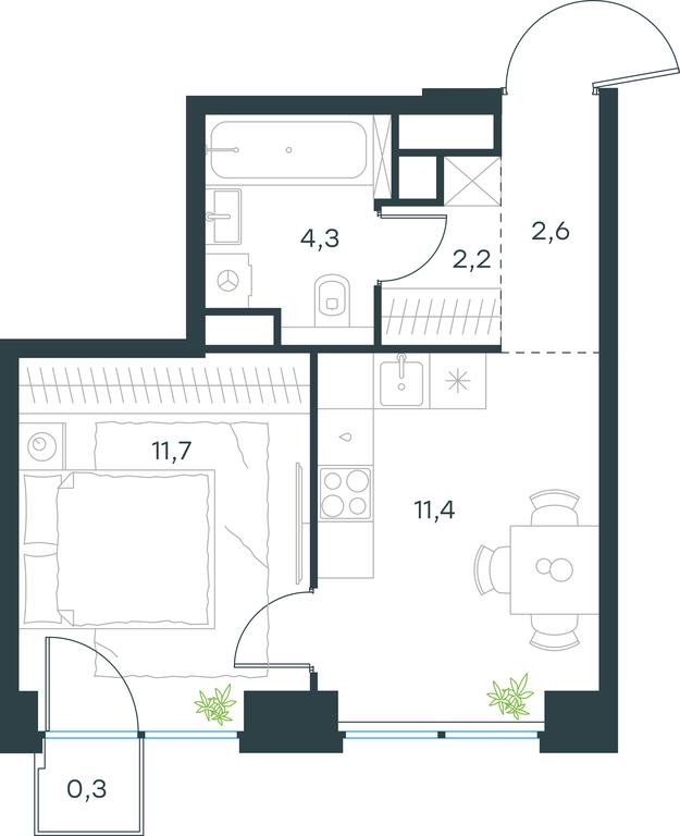 Apartment Sale, 32.5 sq. m. at Level Zvenigorodskaya, 3rd Silikatny Drive, 6к1, Moscow, Russia #1 Apartment Sale, 32.5 sq. m. at Level Zvenigorodskaya, 3rd Silikatny Drive, 6к1, Moscow, Russia #1