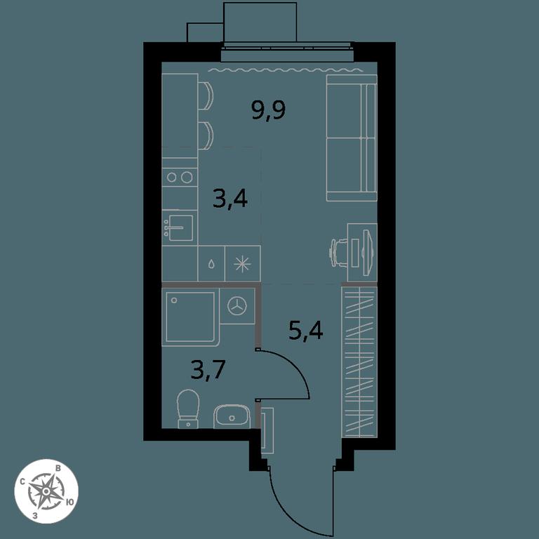 Продажа квартиры, 22,4 м² в ЖК «1-й Измайловский», Монтажная улица, 8с13, Москва, Россия #1 Продажа квартиры, 22,4 м² в ЖК «1-й Измайловский», Монтажная улица, 8с13, Москва, Россия #1