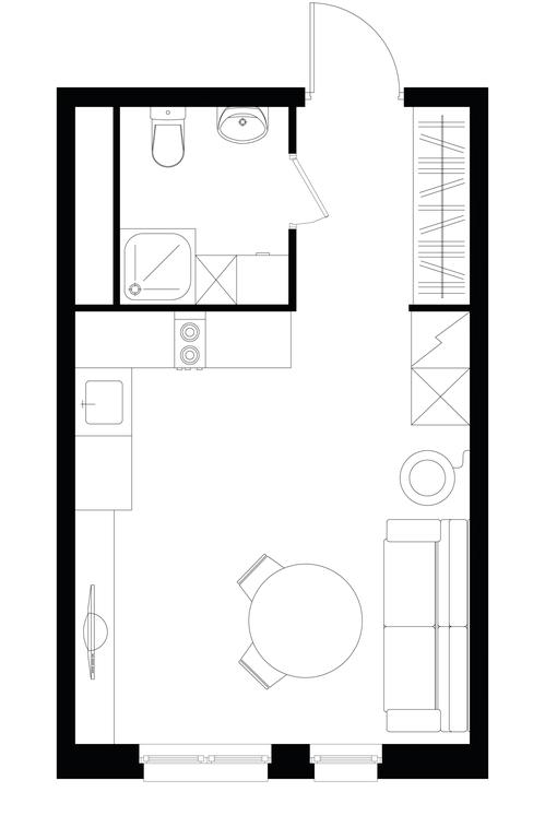 Apartment Sale, 27.1 sq. m. at Pervyi Moskovskiy, ulitsa Bianki, 1, Moskovskiy, Moscow, Russia #1