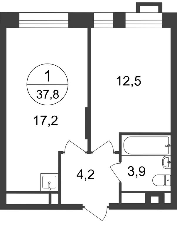 Apartment Sale, 37.8 sq. m. at Pervyi Moskovskiy, ulitsa Bianki, 1, Moskovskiy, Moscow, Russia #2 Apartment Sale, 37.8 sq. m. at Pervyi Moskovskiy, ulitsa Bianki, 1, Moskovskiy, Moscow, Russia #2