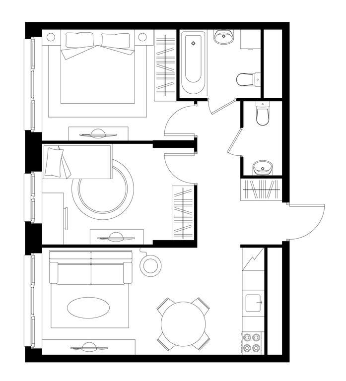 2-BD Apartment Sale, 52.8 sq. m. at Pervyi Moskovskiy, ulitsa Bianki, 1, Moskovskiy, Moscow, Russia #1 2-BD Apartment Sale, 52.8 sq. m. at Pervyi Moskovskiy, ulitsa Bianki, 1, Moskovskiy, Moscow, Russia #1