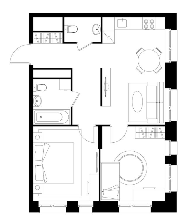 2-BD Apartment Sale, 54.9 sq. m. at Pervyi Moskovskiy, ulitsa Bianki, 1, Moskovskiy, Moscow, Russia #1 2-BD Apartment Sale, 54.9 sq. m. at Pervyi Moskovskiy, ulitsa Bianki, 1, Moskovskiy, Moscow, Russia #1