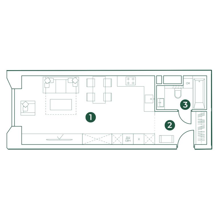 Apartment Sale, 39.7 sq. m. at Very, Botanicheskaya Street, 29, Moscow, Russia #2 Apartment Sale, 39.7 sq. m. at Very, Botanicheskaya Street, 29, Moscow, Russia #2