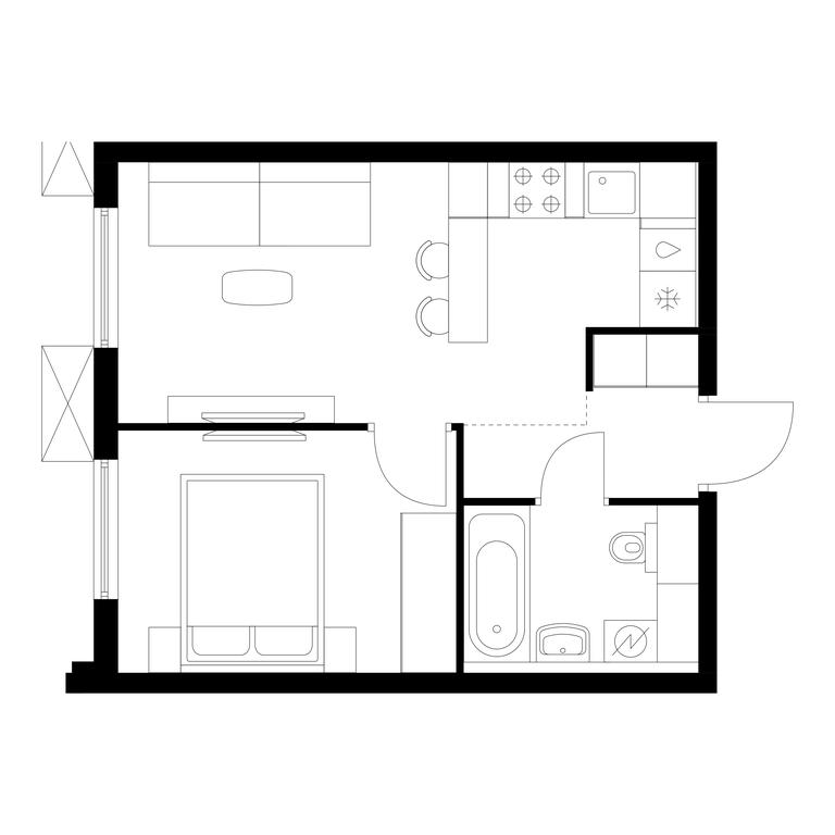 1-BD Apartment Sale, 32.2 sq. m. at Yauza Park, ulitsa Kolontsova, 4, Mytischi, Moscow Region, Russia #1 1-BD Apartment Sale, 32.2 sq. m. at Yauza Park, ulitsa Kolontsova, 4, Mytischi, Moscow Region, Russia #1