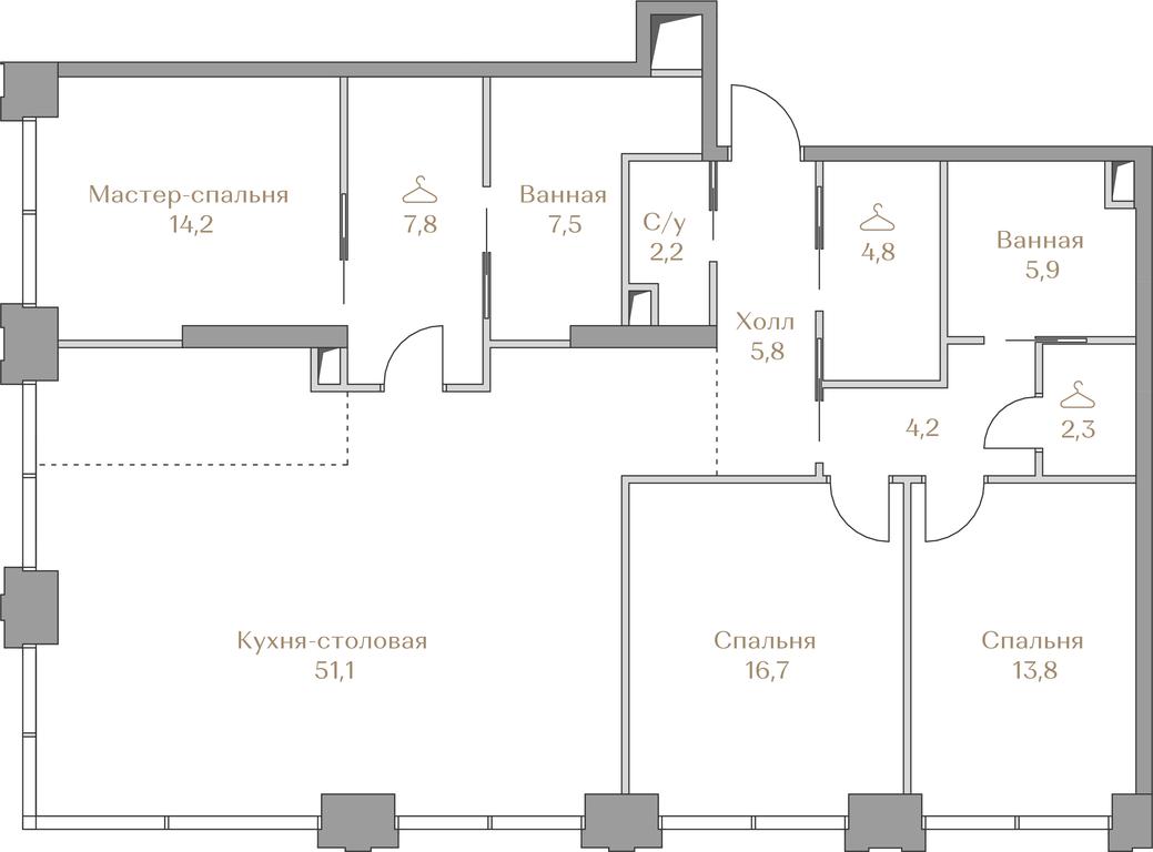 3-BD Apartment Sale, 136.3 sq. m. at Luzhniki Collection, Luzhnetskaya Embankment, 2/4с17, Moscow, Russia #2 3-BD Apartment Sale, 136.3 sq. m. at Luzhniki Collection, Luzhnetskaya Embankment, 2/4с17, Moscow, Russia #2