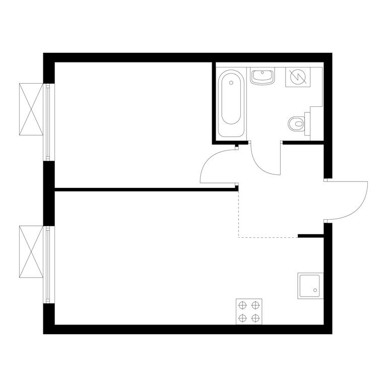 1-BD Apartment Sale, 36.2 sq. m. at Liublinskiy Park, Lyublinskaya Street, 78к2, Moscow, Russia #1 1-BD Apartment Sale, 36.2 sq. m. at Liublinskiy Park, Lyublinskaya Street, 78к2, Moscow, Russia #1