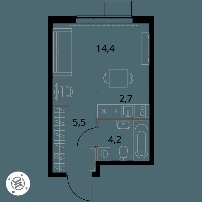 Apartment Sale, 26.8 sq. m. at 1 Izmajlovskij, Montazhnaya Street, 8с13, Moscow, Russia #1 Apartment Sale, 26.8 sq. m. at 1 Izmajlovskij, Montazhnaya Street, 8с13, Moscow, Russia #1