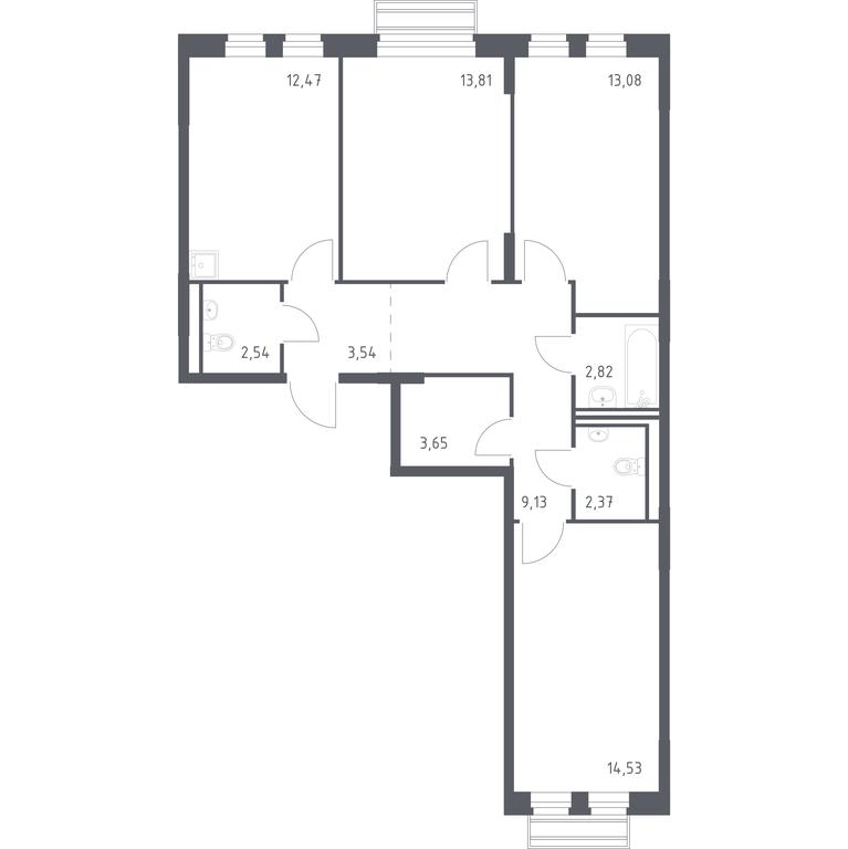 2-BD Apartment Sale, 77 sq. m. at Rublevskiy Kvartal, Laykovo Green Quarter, zhiloy kompleks Gorod-sobytiye Laykovo, selo Laykovo, Odintsovskiy City District, Moscow Region, Russia #1 2-BD Apartment Sale, 77 sq. m. at Rublevskiy Kvartal, Laykovo Green Quarter, zhiloy kompleks Gorod-sobytiye Laykovo, selo Laykovo, Odintsovskiy City District, Moscow Region, Russia #1
