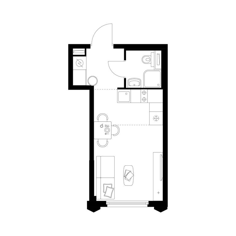 Apartment Sale, 21.6平方米 at Businovskiy Park, Izhorskaya Street, 6с5, Moscow, Russia #1 Apartment Sale, 21.6平方米 at Businovskiy Park, Izhorskaya Street, 6с5, Moscow, Russia #1
