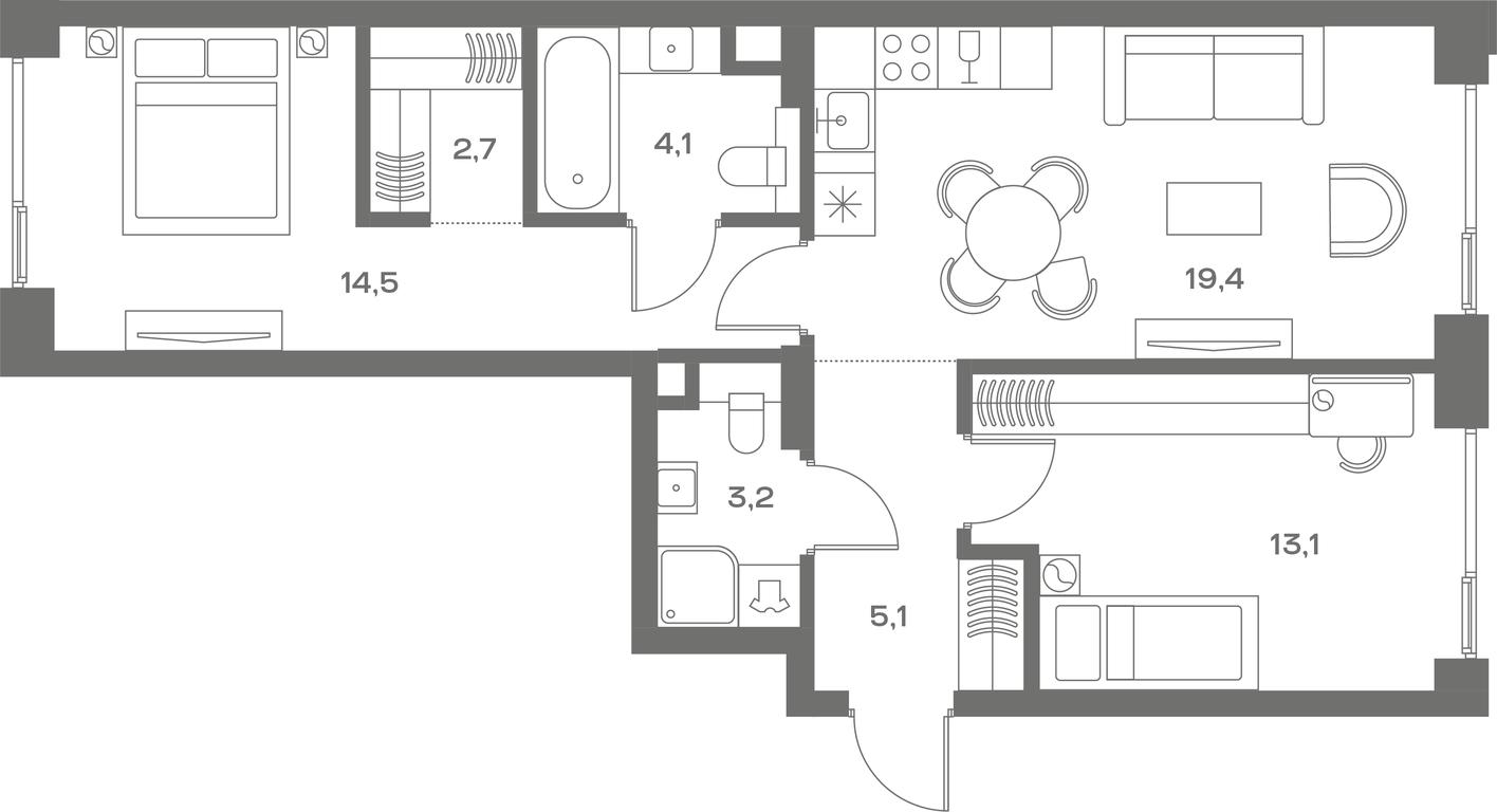 3-BD Apartment Sale, 93.3 sq. m. at Soul, Chasovaya Street, 28, Moscow, Russia #1 3-BD Apartment Sale, 93.3 sq. m. at Soul, Chasovaya Street, 28, Moscow, Russia #1