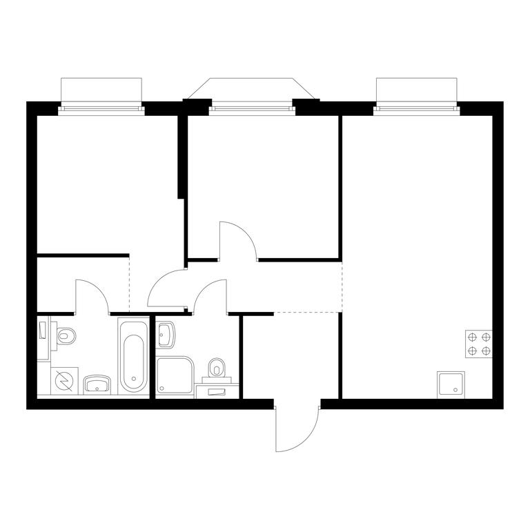 2-BD Apartment Sale, 59平方米 at Holland Park, Volokolamskoye Highway, 71/13к1, Moscow, Russia #2 2-BD Apartment Sale, 59平方米 at Holland Park, Volokolamskoye Highway, 71/13к1, Moscow, Russia #2