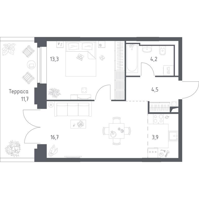 Продажа 2-комн. квартиры, 92,26 м² в ЖК «Верейская 41», Верейская улица, 41, Москва, Россия #2 Продажа 2-комн. квартиры, 92,26 м² в ЖК «Верейская 41», Верейская улица, 41, Москва, Россия #2