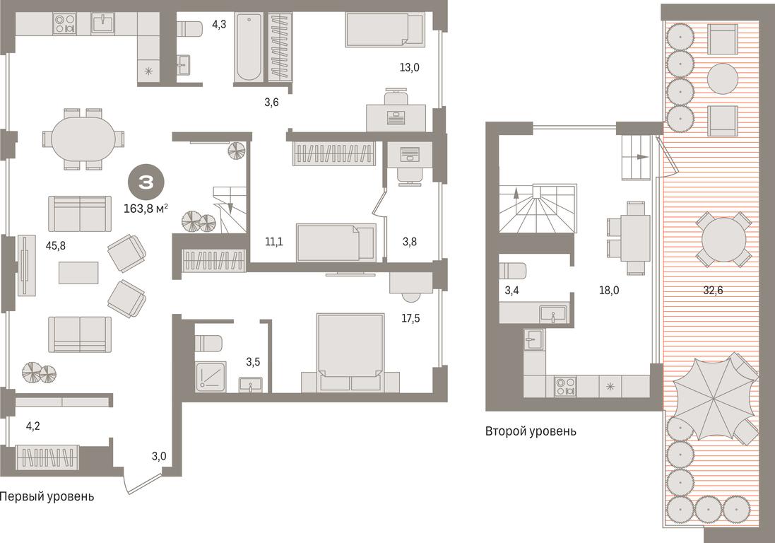 3-BD Apartment Sale, 163.8平方米 at Pervy kvartal, Kalinovaya ulitsa, derevnya Sapronovo, Leninskiy City District, Moscow Region, Russia #1 3-BD Apartment Sale, 163.8平方米 at Pervy kvartal, Kalinovaya ulitsa, derevnya Sapronovo, Leninskiy City District, Moscow Region, Russia #1