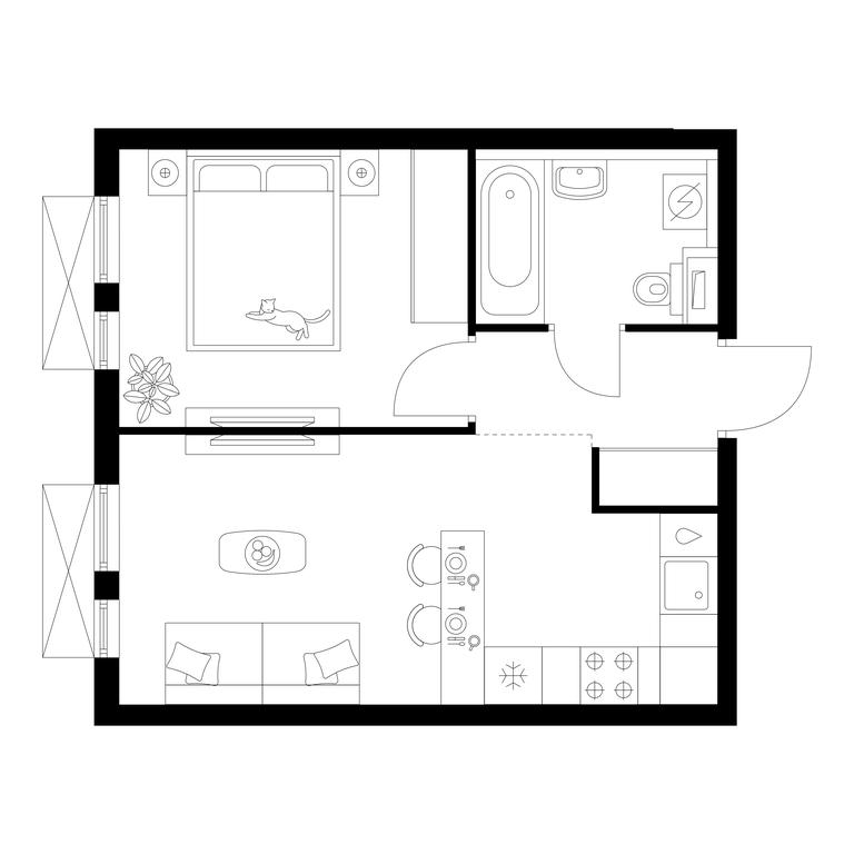 1-BD Apartment Sale, 34.3 sq. m. at Salarevo Park, Salaryevskaya Street, 8к1, Moskovskiy Settlement, Moscow, Russia #1 1-BD Apartment Sale, 34.3 sq. m. at Salarevo Park, Salaryevskaya Street, 8к1, Moskovskiy Settlement, Moscow, Russia #1