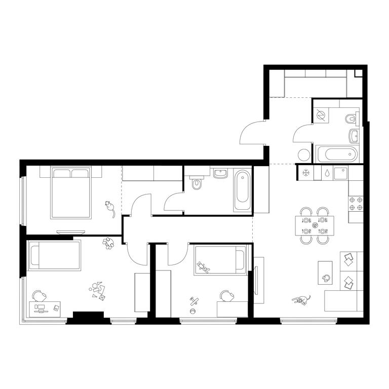 3-BD Apartment Sale, 87.1 sq. m. at Kronshtadtskiy 9, Kronshtadtsky Boulevard, 9с21, Moscow, Russia #1 3-BD Apartment Sale, 87.1 sq. m. at Kronshtadtskiy 9, Kronshtadtsky Boulevard, 9с21, Moscow, Russia #1