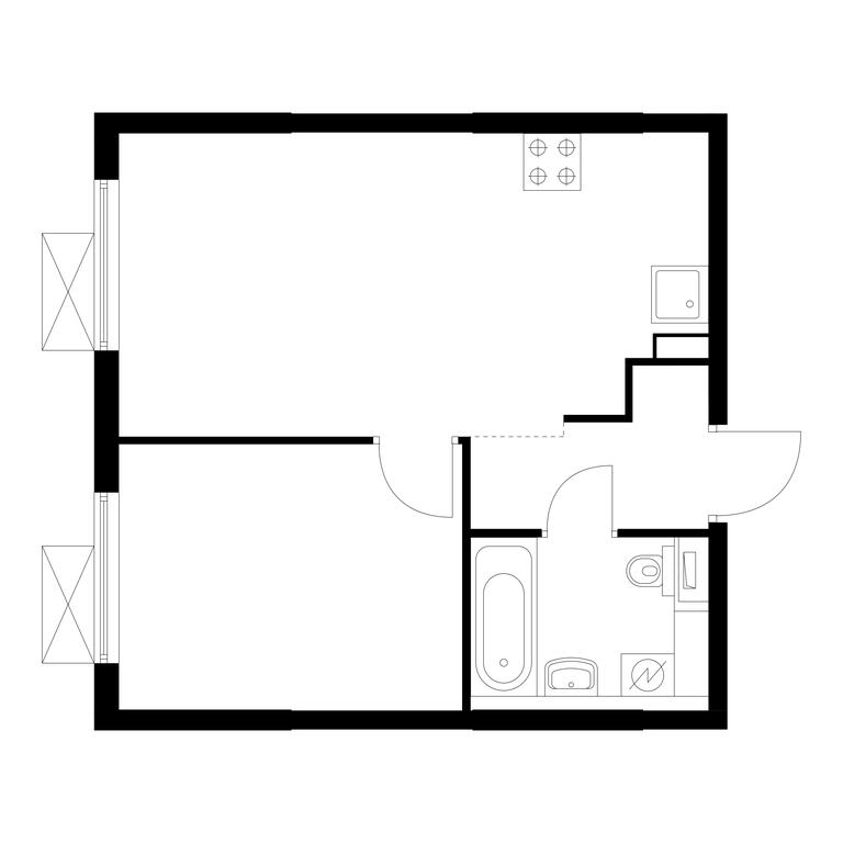 1-BD Apartment Sale, 36.1 sq. m. at Volzhskiy Park, 1st Grayvoronovsky Drive, 3с11, Moscow, Russia #1