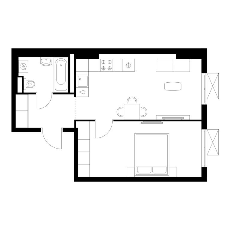 1-BD Apartment Sale, 42.7 sq. m. at Volzhskiy Park, 1st Grayvoronovsky Drive, 3с11, Moscow, Russia #1 1-BD Apartment Sale, 42.7 sq. m. at Volzhskiy Park, 1st Grayvoronovsky Drive, 3с11, Moscow, Russia #1