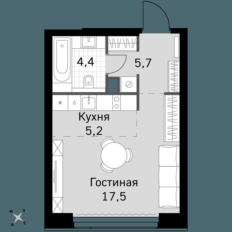 Apartment Sale, 32.8 sq. m. at Amber City, 3rd Khoroshyovsky Drive, 3А, Moscow, Russia #1 Apartment Sale, 32.8 sq. m. at Amber City, 3rd Khoroshyovsky Drive, 3А, Moscow, Russia #1