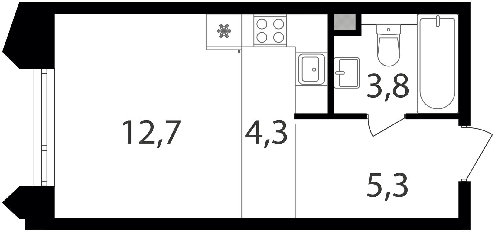 Apartment Sale, 26.1平方米 at Petrovskiy Park II, Stary Petrovsko-Razumovsky Drive, 1/23, Moscow, Russia #1 Apartment Sale, 26.1平方米 at Petrovskiy Park II, Stary Petrovsko-Razumovsky Drive, 1/23, Moscow, Russia #1