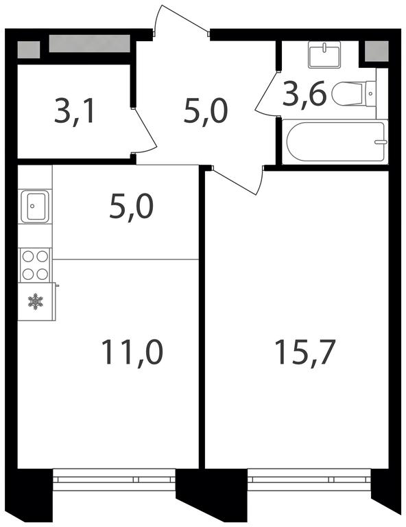 1-BD Apartment Sale, 43.4 sq. m. at Petrovskiy Park II, Stary Petrovsko-Razumovsky Drive, 1/23, Moscow, Russia #1 1-BD Apartment Sale, 43.4 sq. m. at Petrovskiy Park II, Stary Petrovsko-Razumovsky Drive, 1/23, Moscow, Russia #1