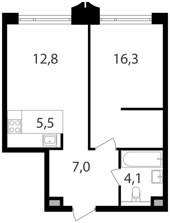 1-BD Apartment Sale, 45.7平方米 at Petrovskiy Park II, Stary Petrovsko-Razumovsky Drive, 1/23, Moscow, Russia #1 1-BD Apartment Sale, 45.7平方米 at Petrovskiy Park II, Stary Petrovsko-Razumovsky Drive, 1/23, Moscow, Russia #1