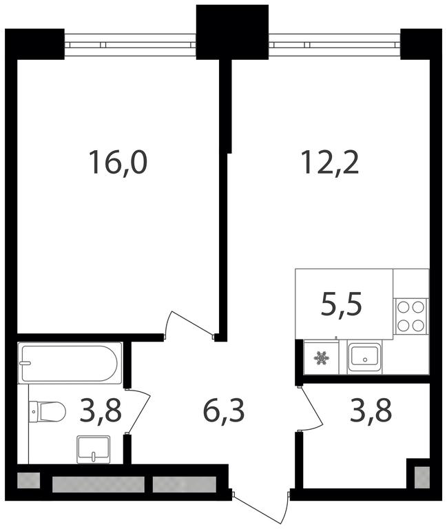 1-BD Apartment Sale, 47.6 sq. m. at Petrovskiy Park II, Stary Petrovsko-Razumovsky Drive, 1/23, Moscow, Russia #1 1-BD Apartment Sale, 47.6 sq. m. at Petrovskiy Park II, Stary Petrovsko-Razumovsky Drive, 1/23, Moscow, Russia #1