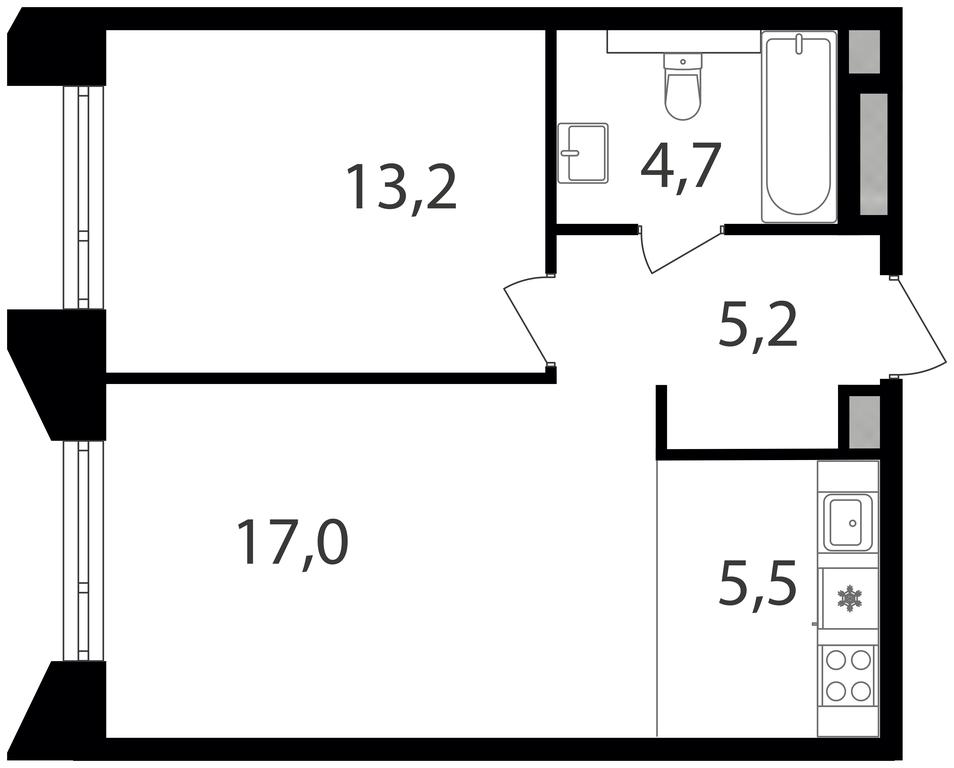 Продажа 1-комн. квартиры, 45,6 м² в ЖК «Петровский парк II», Старый Петровско-Разумовский проезд, 1/23, Москва, Россия #1