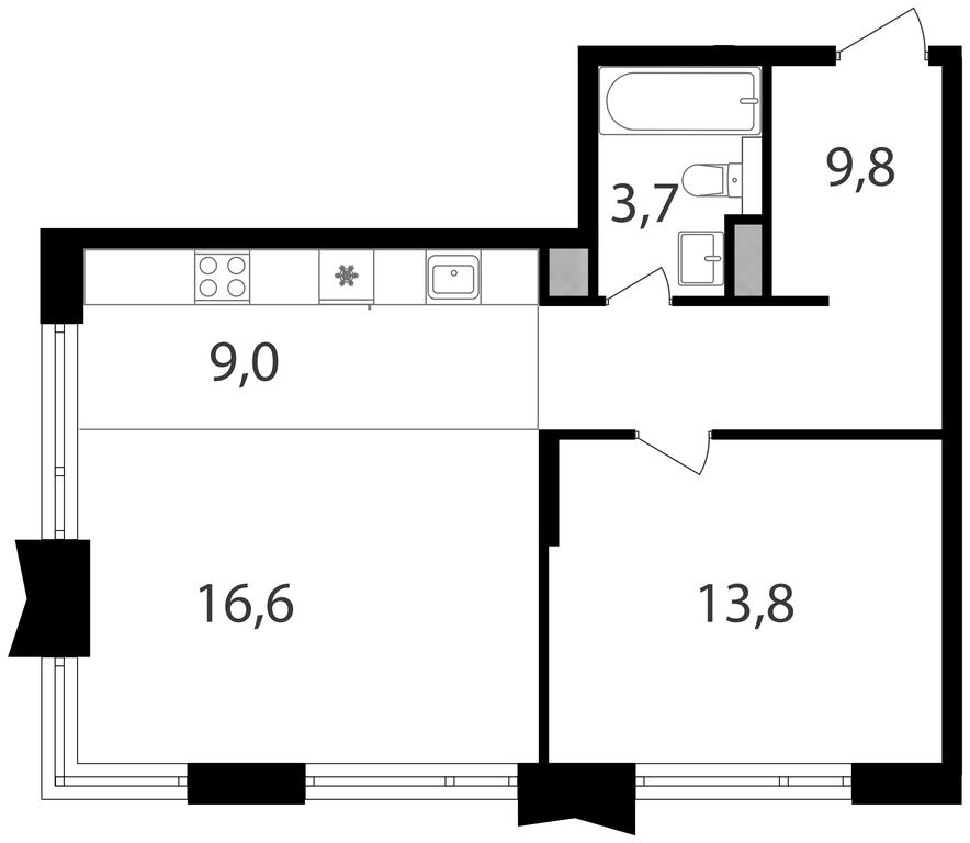 1-BD Apartment Sale, 52.9 sq. m. at Petrovskiy Park II, Stary Petrovsko-Razumovsky Drive, 1/23, Moscow, Russia #1 1-BD Apartment Sale, 52.9 sq. m. at Petrovskiy Park II, Stary Petrovsko-Razumovsky Drive, 1/23, Moscow, Russia #1