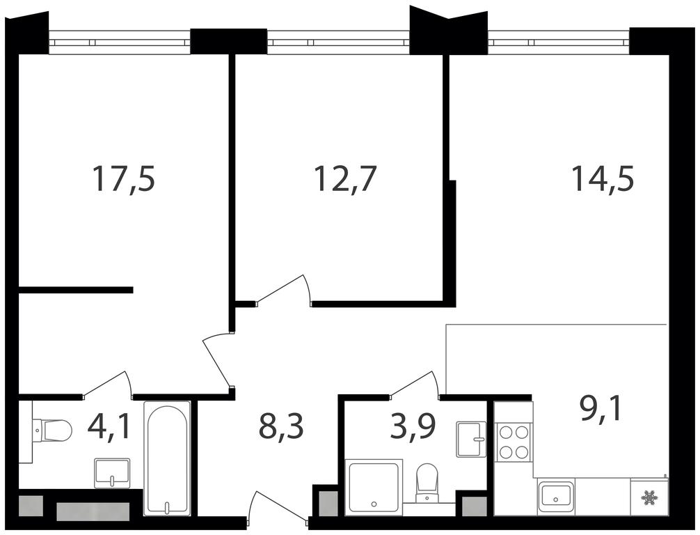 2-BD Apartment Sale, 70.1 sq. m. at Petrovskiy Park II, Stary Petrovsko-Razumovsky Drive, 1/23, Moscow, Russia #1 2-BD Apartment Sale, 70.1 sq. m. at Petrovskiy Park II, Stary Petrovsko-Razumovsky Drive, 1/23, Moscow, Russia #1