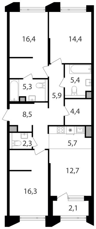 3-BD Apartment Sale, 99.4平方米 at Petrovskiy Park II, Stary Petrovsko-Razumovsky Drive, 1/23, Moscow, Russia #1 3-BD Apartment Sale, 99.4平方米 at Petrovskiy Park II, Stary Petrovsko-Razumovsky Drive, 1/23, Moscow, Russia #1