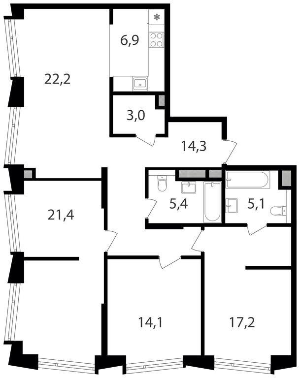 3-BD Apartment Sale, 109.6 sq. m. at Petrovskiy Park II, Stary Petrovsko-Razumovsky Drive, 1/23, Moscow, Russia #1 3-BD Apartment Sale, 109.6 sq. m. at Petrovskiy Park II, Stary Petrovsko-Razumovsky Drive, 1/23, Moscow, Russia #1