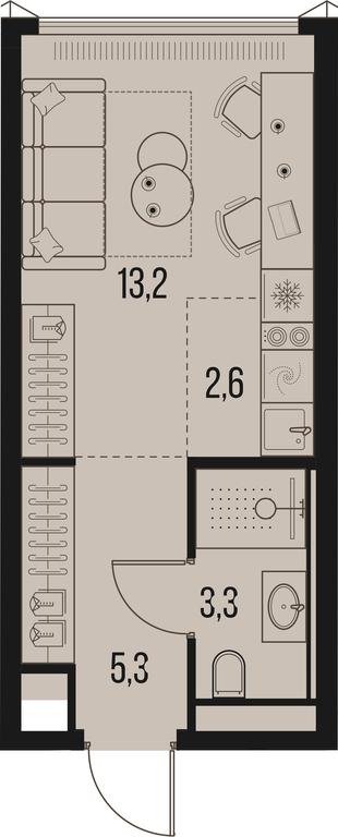 Apartment Sale, 24.4平方米 at High Life, Letnikovskaya Street, 11/10с1, Moscow, Russia #1 Apartment Sale, 24.4平方米 at High Life, Letnikovskaya Street, 11/10с1, Moscow, Russia #1