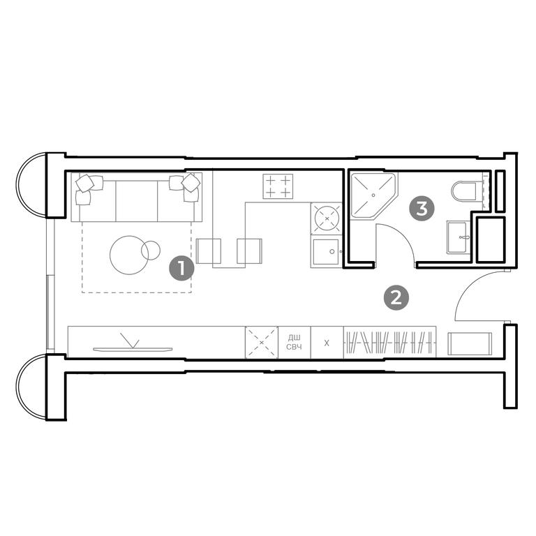 Apartment Sale, 27.4 sq. m. at Nametkin Tower, Namyotkina Street, 10А, Moscow, Russia #1 Apartment Sale, 27.4 sq. m. at Nametkin Tower, Namyotkina Street, 10А, Moscow, Russia #1