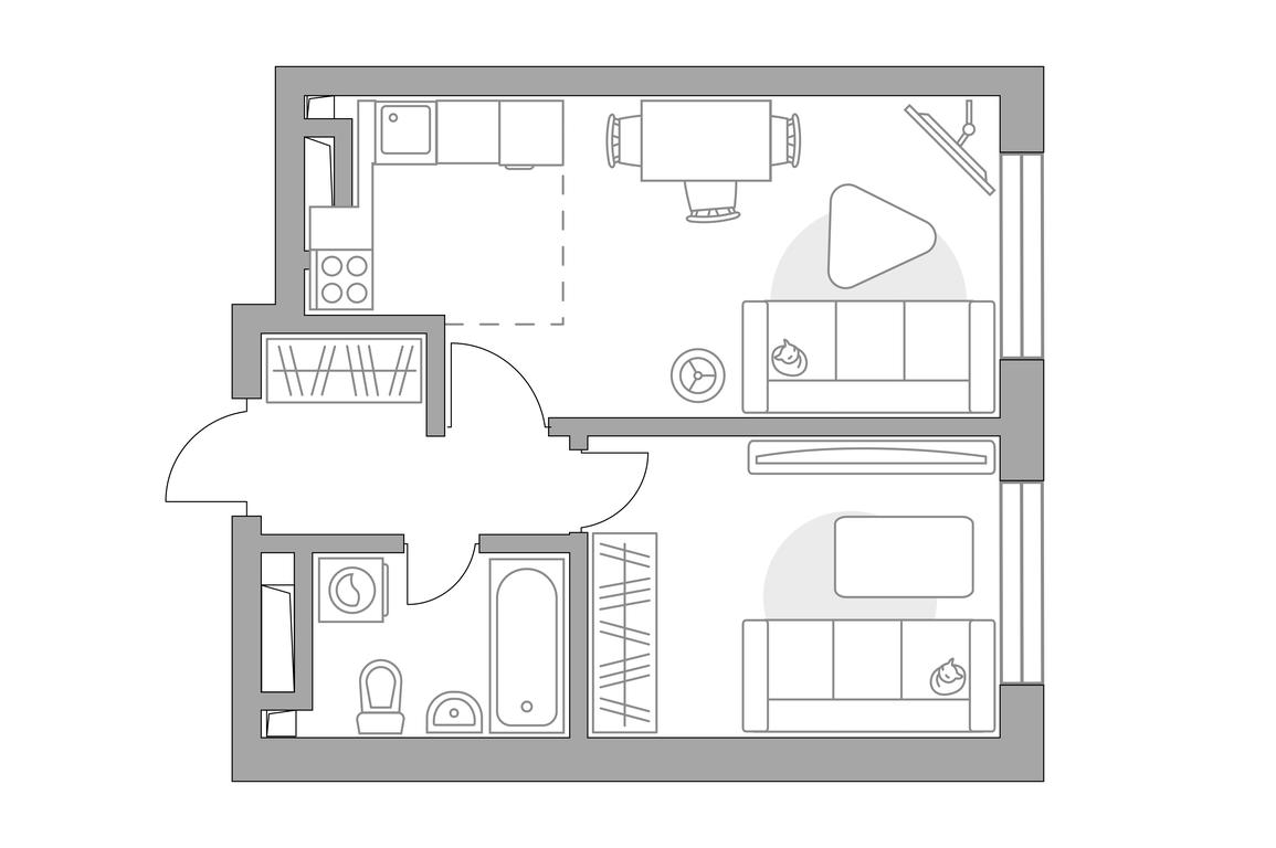 Продажа 1-комн. квартиры, 38,07 м² в ЖК «Тринити-3», Дмитровское шоссе, 75к4, Москва, Россия #1 Продажа 1-комн. квартиры, 38,07 м² в ЖК «Тринити-3», Дмитровское шоссе, 75к4, Москва, Россия #1