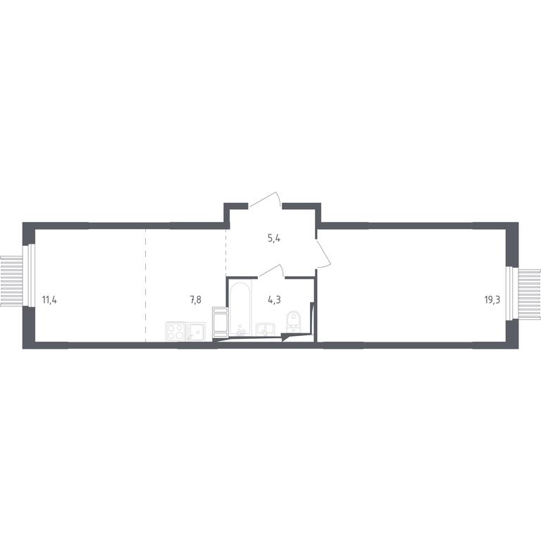 Apartment Sale, 47.5 sq. m. at Mytishchi Park, Silikatnaya ulitsa, 41к3, Mytischi, Moscow Region, Russia #1 Apartment Sale, 47.5 sq. m. at Mytishchi Park, Silikatnaya ulitsa, 41к3, Mytischi, Moscow Region, Russia #1