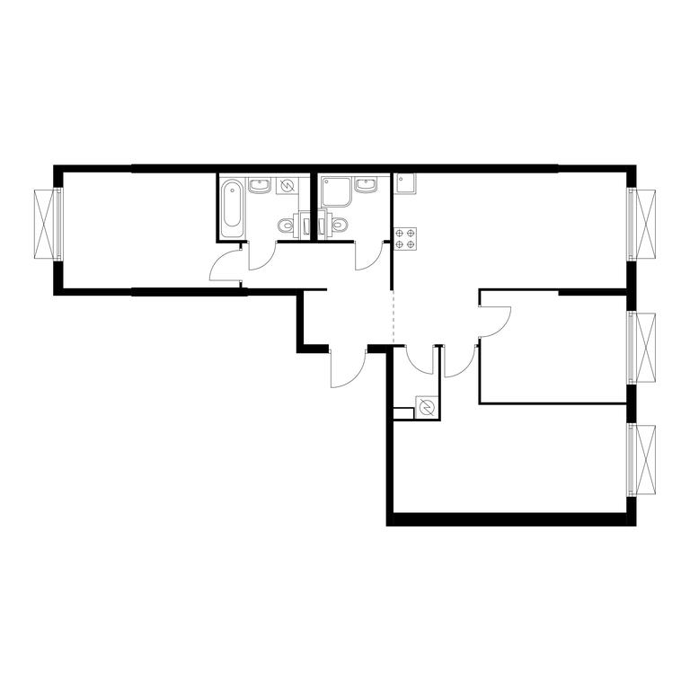 3-BD Apartment Sale, 82.9 sq. m. at Kolskaya 8, Kolskaya Street, 8с16, Moscow, Russia #1 3-BD Apartment Sale, 82.9 sq. m. at Kolskaya 8, Kolskaya Street, 8с16, Moscow, Russia #1