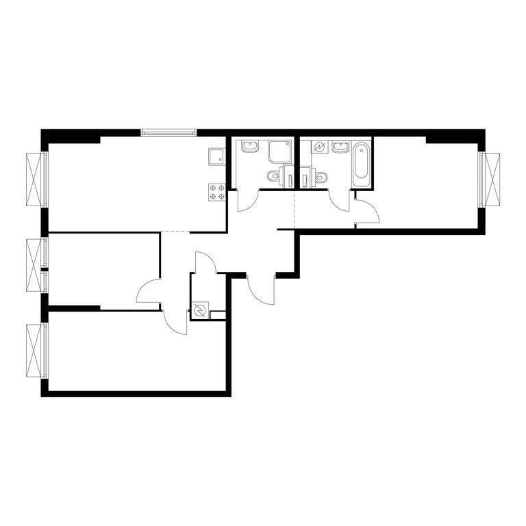 3-BD Apartment Sale, 81 sq. m. at Kolskaya 8, Kolskaya Street, 8с16, Moscow, Russia #1 3-BD Apartment Sale, 81 sq. m. at Kolskaya 8, Kolskaya Street, 8с16, Moscow, Russia #1
