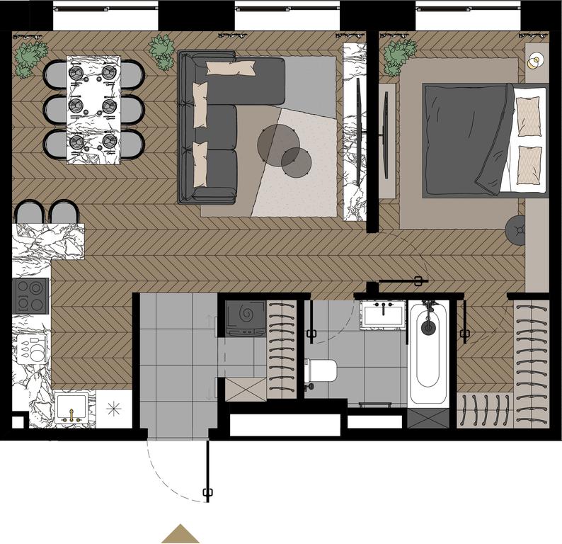 2-BD Apartment Sale, 55.8 sq. m. at Zorge 9, Zorge Street, 9к1, Moscow, Russia #1 2-BD Apartment Sale, 55.8 sq. m. at Zorge 9, Zorge Street, 9к1, Moscow, Russia #1