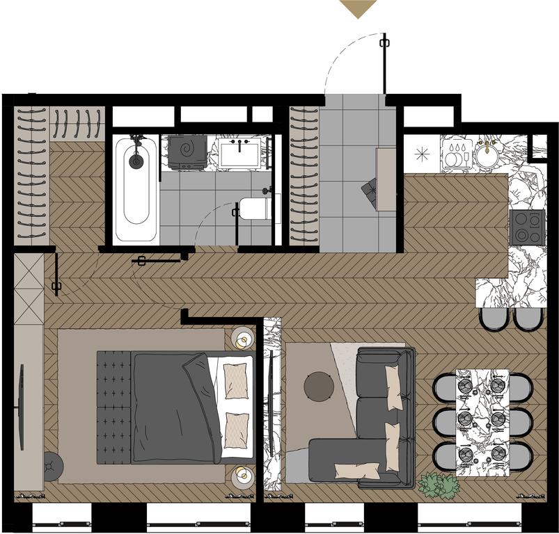 2-BD Apartment Sale, 57.5 sq. m. at Zorge 9, Zorge Street, 9к1, Moscow, Russia #1 2-BD Apartment Sale, 57.5 sq. m. at Zorge 9, Zorge Street, 9к1, Moscow, Russia #1