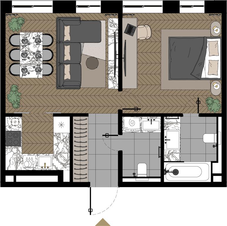2-BD Apartment Sale, 55.3 sq. m. at Zorge 9, Zorge Street, 9к1, Moscow, Russia #1 2-BD Apartment Sale, 55.3 sq. m. at Zorge 9, Zorge Street, 9к1, Moscow, Russia #1